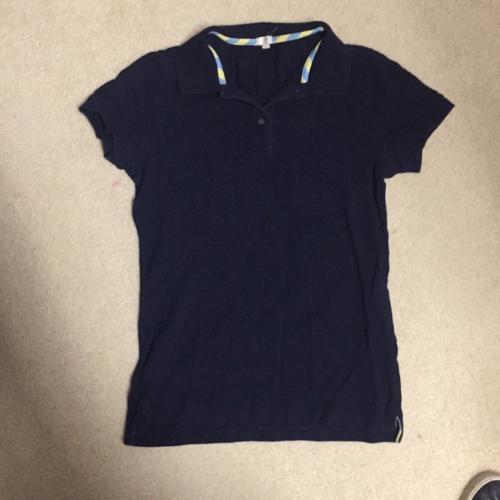 JCrew Small Navy Polo Shirt Sz S